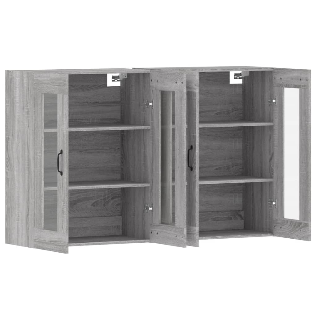 Armoires murales 2 pcs sonoma gris bois d'ingénierie - XIOS
