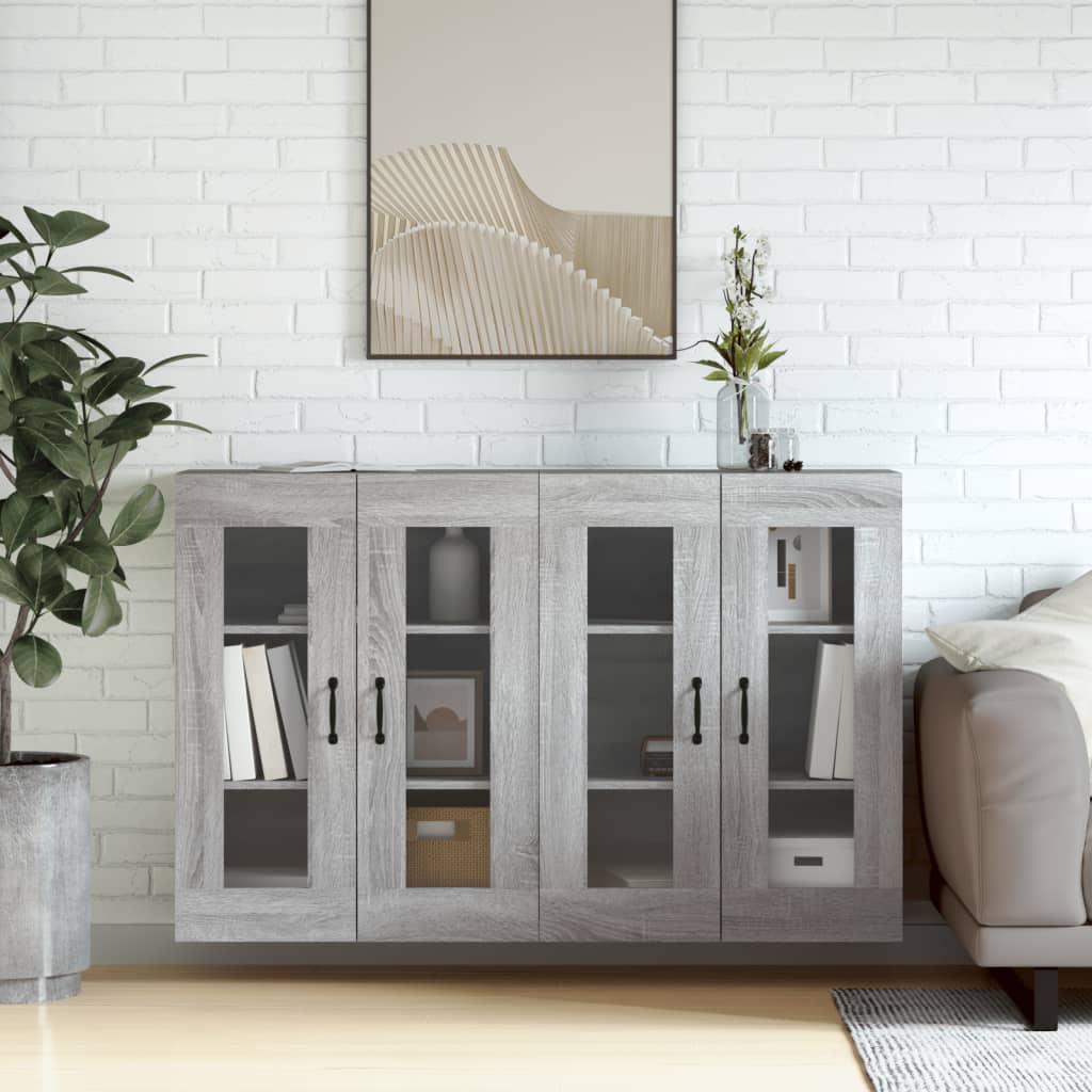 Armoires murales 2 pcs sonoma gris bois d'ingénierie - XIOS