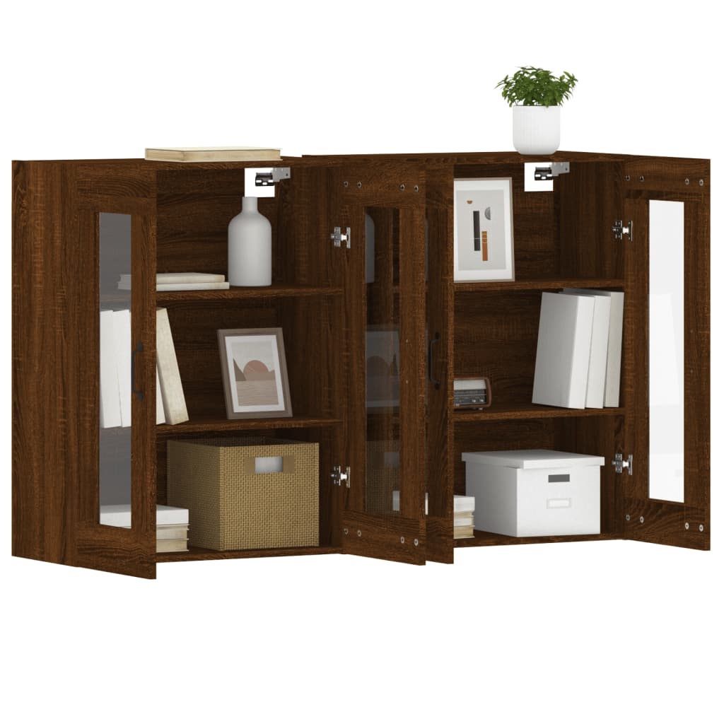 Armoires murales 2 pcs chêne marron bois d'ingénierie - XIOS