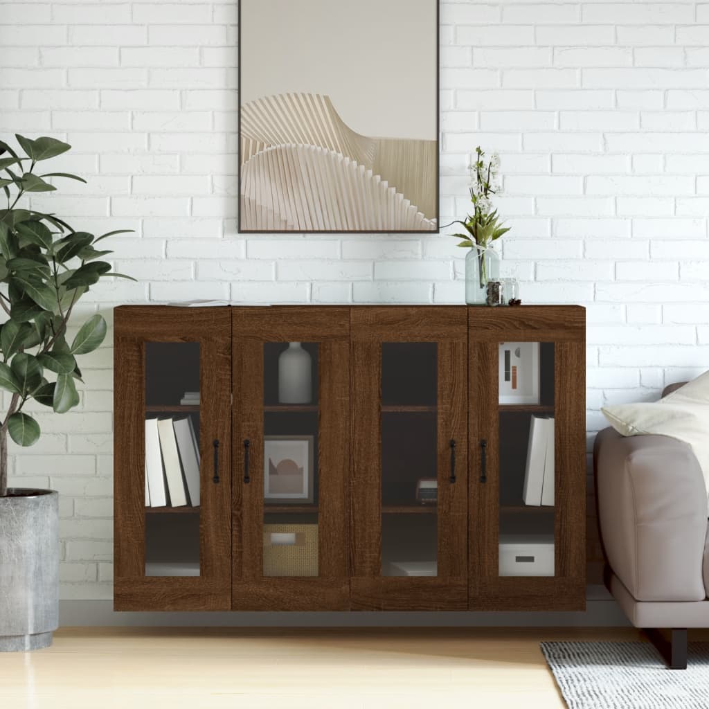 Armoires murales 2 pcs chêne marron bois d'ingénierie - XIOS