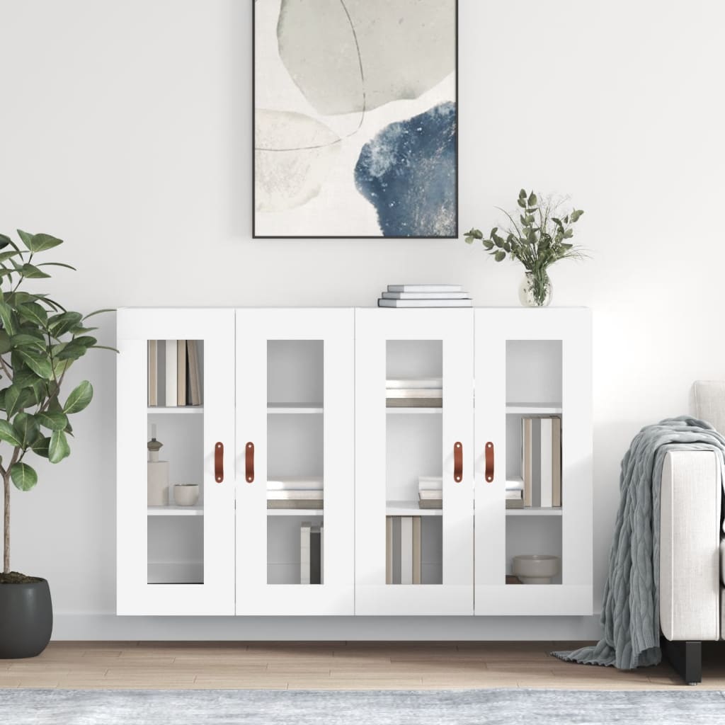 Armoires murales 2 pcs blanc bois d'ingénierie - XIOS