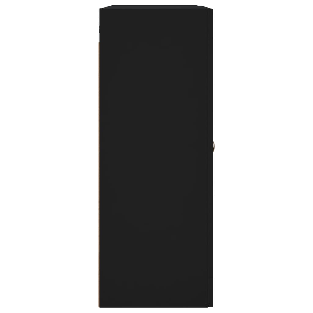 Armoires murales 2 pcs noir bois d'ingénierie - XIOS