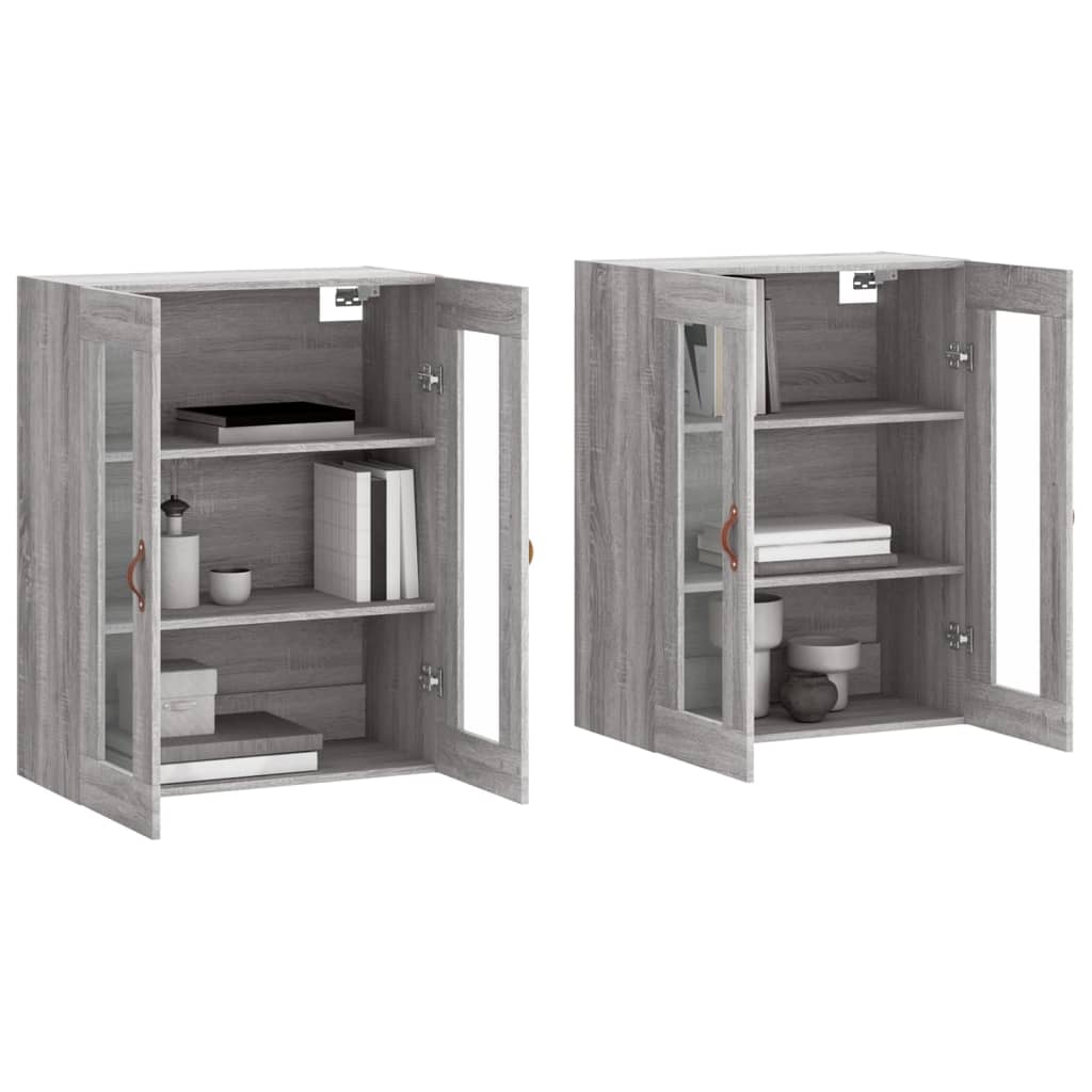 Armoires murales 2 pcs sonoma gris bois d'ingénierie - XIOS
