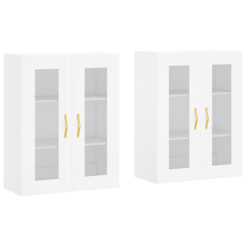 Armoires murales 2 pcs blanc bois d'ingénierie - XIOS