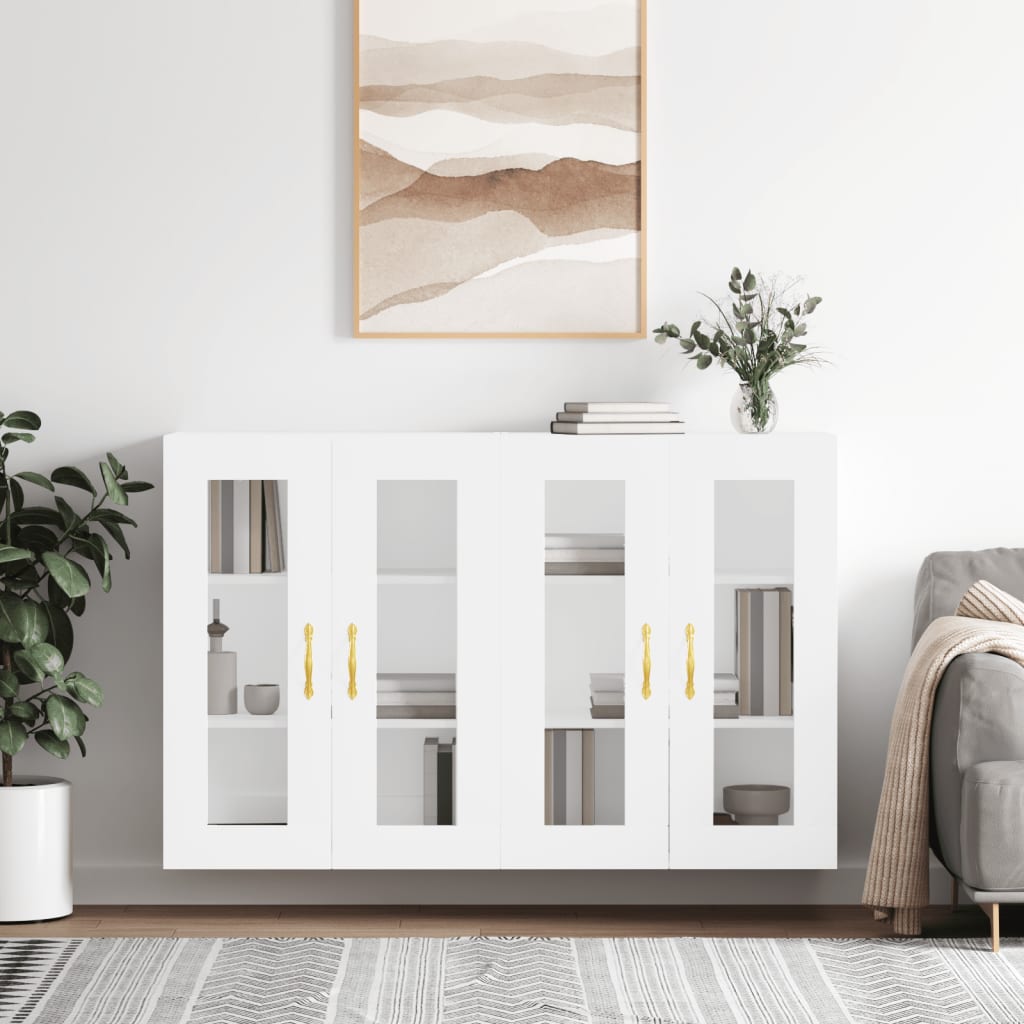 Armoires murales 2 pcs blanc bois d'ingénierie - XIOS