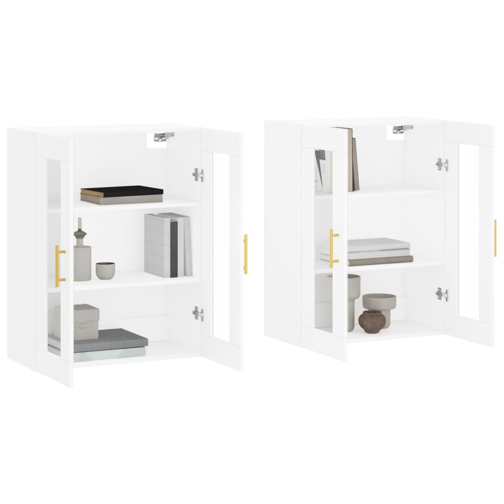 Armoires murales 2 pcs blanc bois d'ingénierie - XIOS