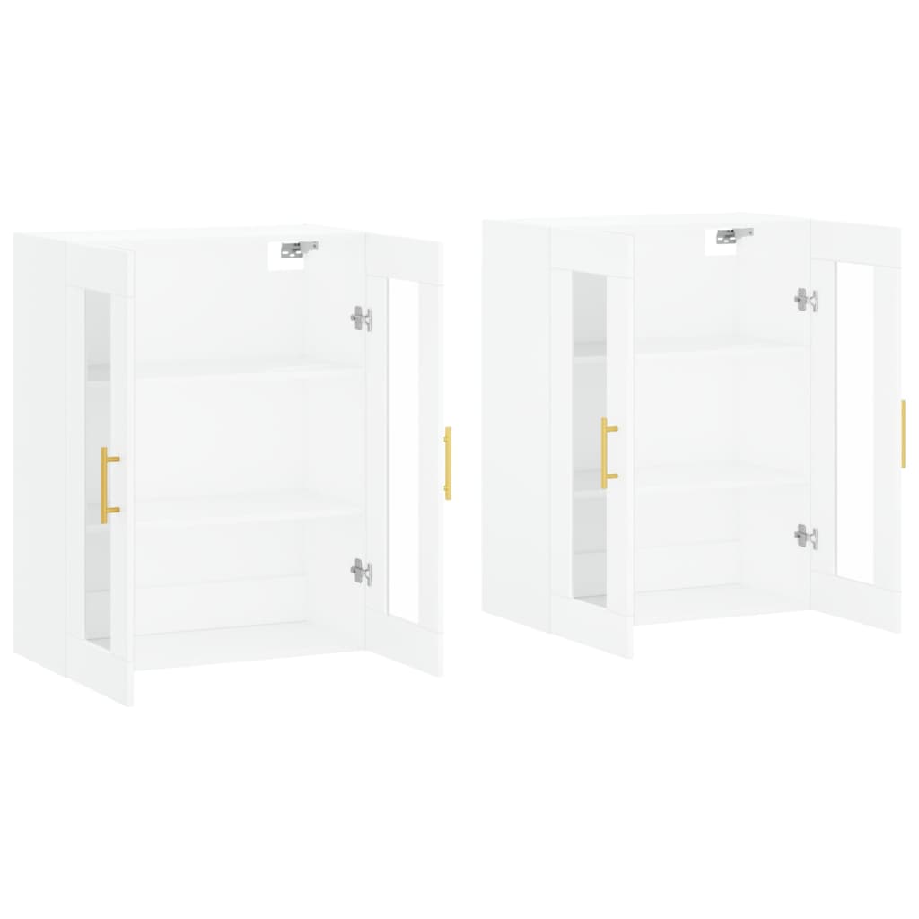 Armoires murales 2 pcs blanc bois d'ingénierie - XIOS