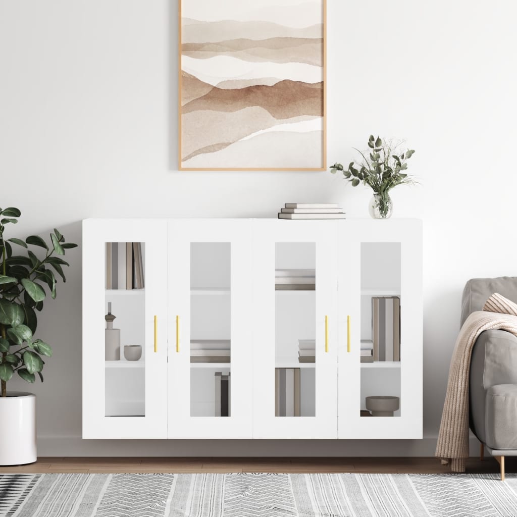 Armoires murales 2 pcs blanc bois d'ingénierie - XIOS