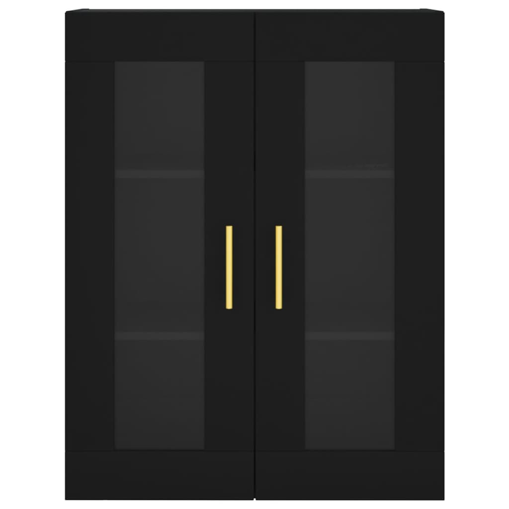 Armoires murales 2 pcs noir bois d'ingénierie - XIOS