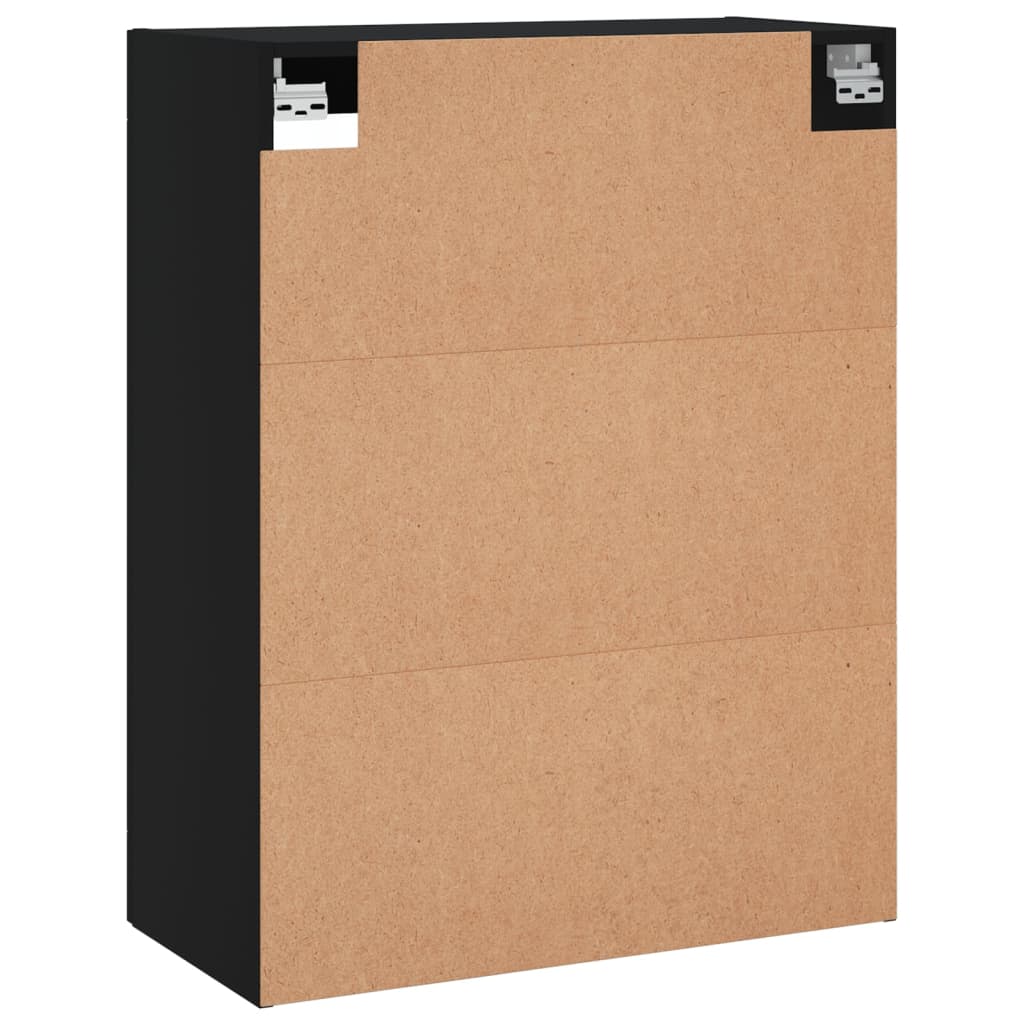 Armoires murales 2 pcs noir bois d'ingénierie - XIOS