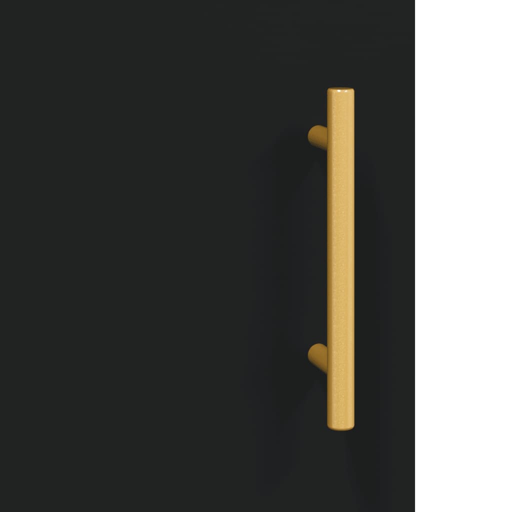 Armoires murales 2 pcs noir bois d'ingénierie - XIOS