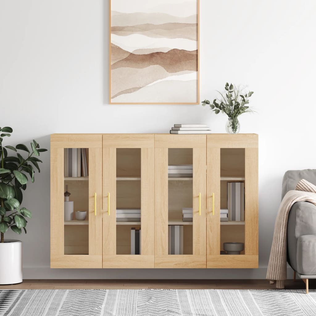 Armoires murales 2 pcs chêne sonoma bois d'ingénierie - XIOS