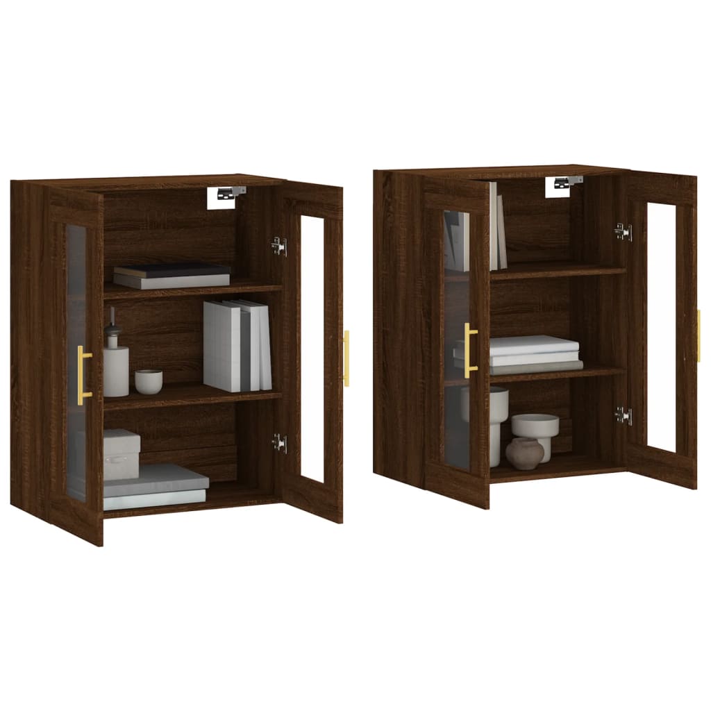 Armoires murales 2 pcs chêne marron bois d'ingénierie - XIOS