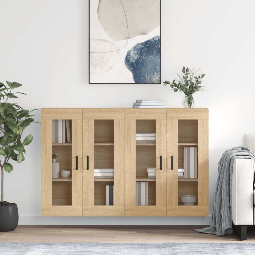 Armoires murales 2 pcs chêne sonoma bois d'ingénierie - XIOS