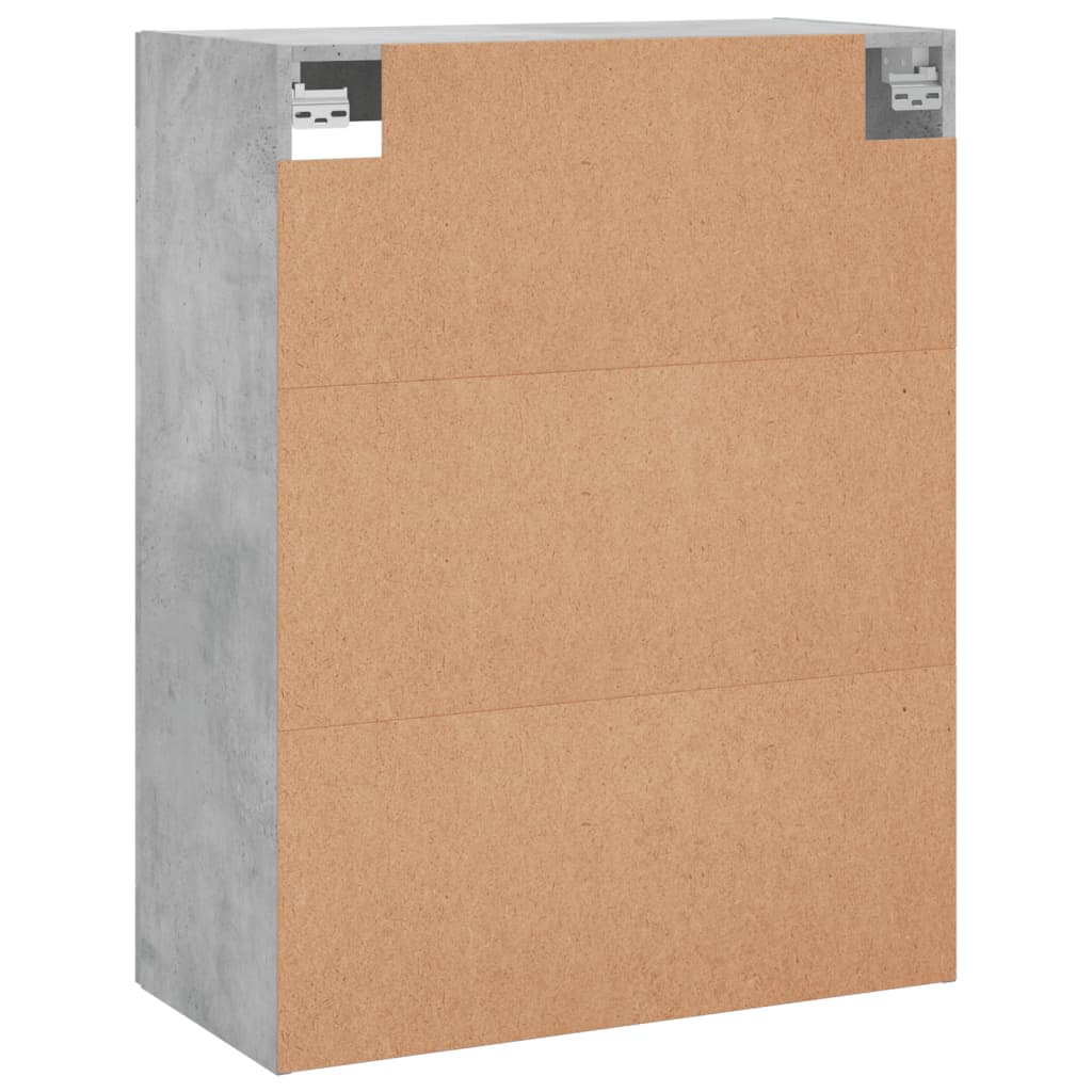 Armoires murales 2 pcs gris béton bois d'ingénierie - XIOS