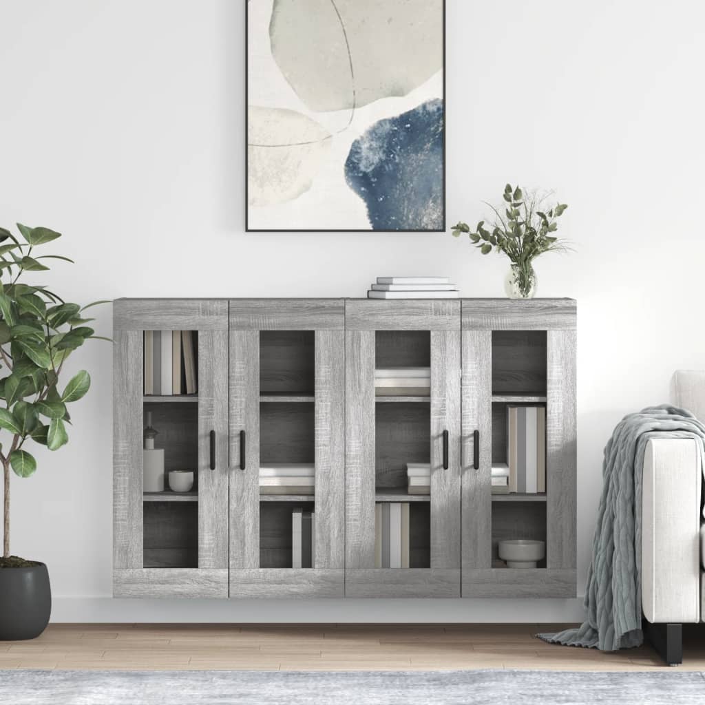 Armoires murales 2 pcs sonoma gris bois d'ingénierie - XIOS