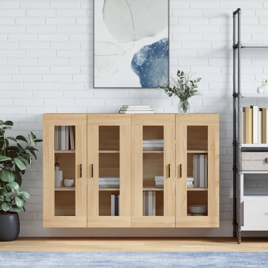Armoires murales 2 pcs chêne sonoma bois d'ingénierie - XIOS