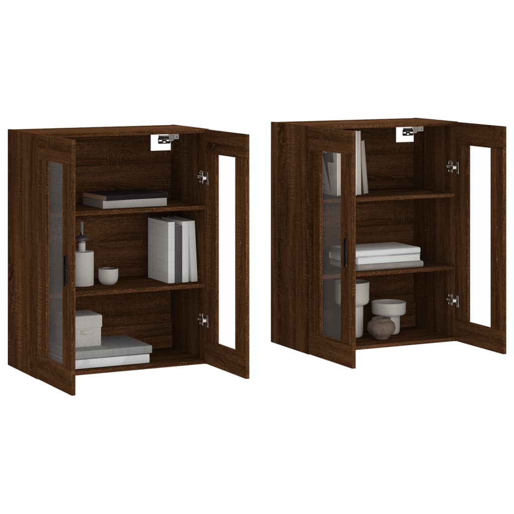 Armoires murales 2 pcs chêne marron bois d'ingénierie - XIOS