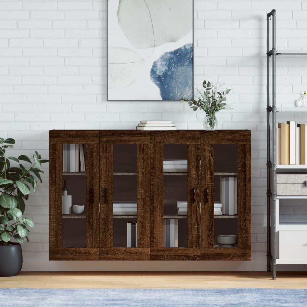 Armoires murales 2 pcs chêne marron bois d'ingénierie - XIOS