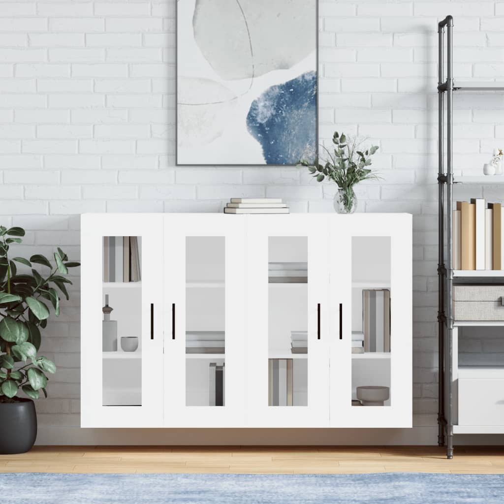 Armoires murales 2 pcs blanc bois d'ingénierie - XIOS
