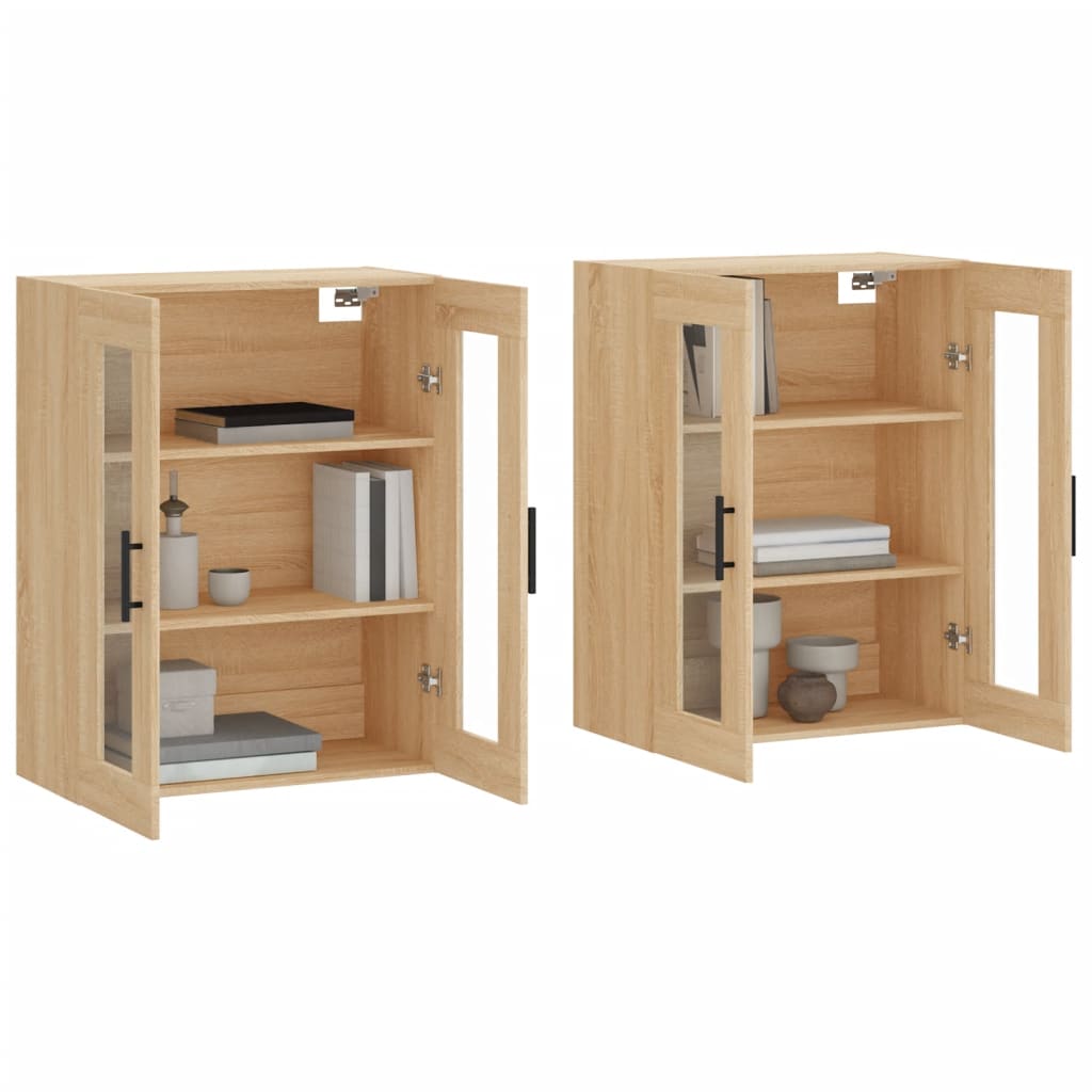 Armoires murales 2 pcs chêne sonoma bois d'ingénierie - XIOS