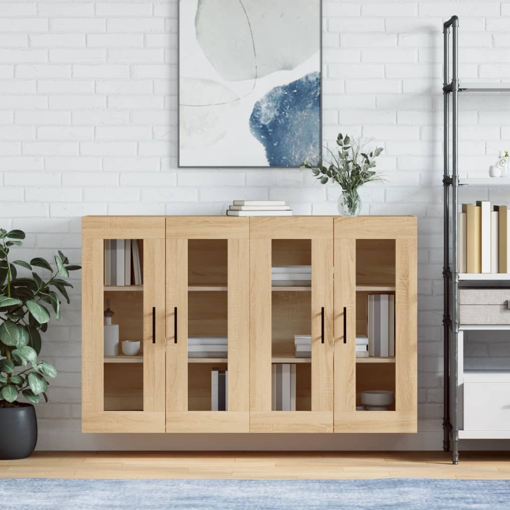 Armoires murales 2 pcs chêne sonoma bois d'ingénierie - XIOS