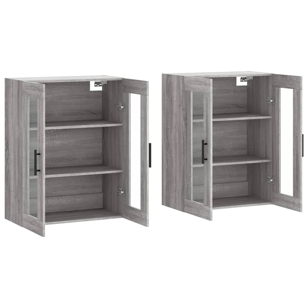 Armoires murales 2 pcs sonoma gris bois d'ingénierie - XIOS