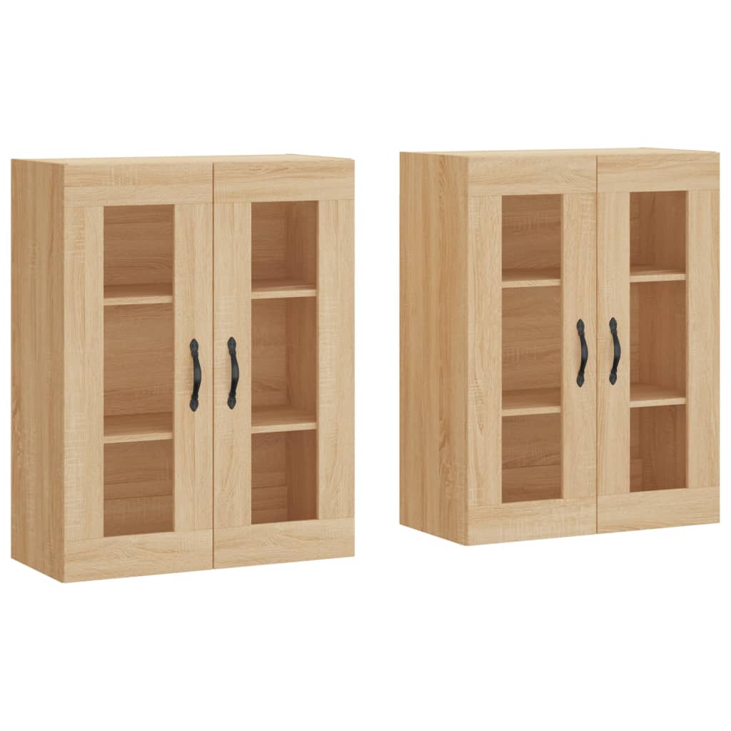 Armoires murales 2 pcs chêne sonoma bois d'ingénierie - XIOS