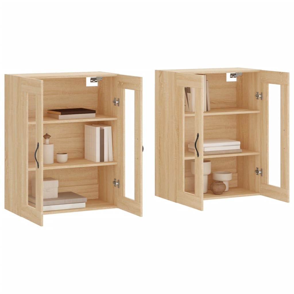Armoires murales 2 pcs chêne sonoma bois d'ingénierie - XIOS
