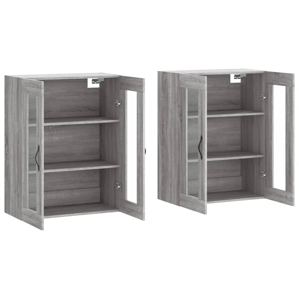 Armoires murales 2 pcs sonoma gris bois d'ingénierie - XIOS