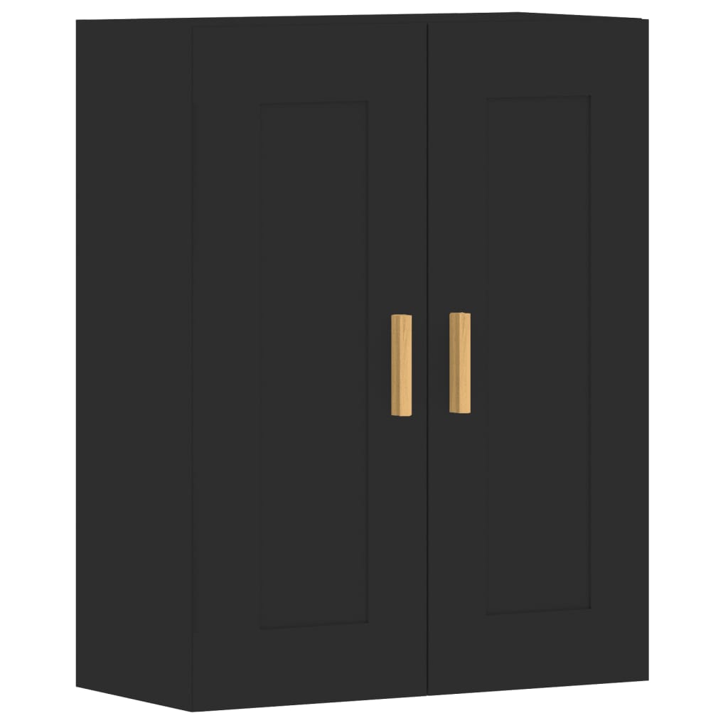 Armoires murales 2 pcs noir bois d'ingénierie - XIOS