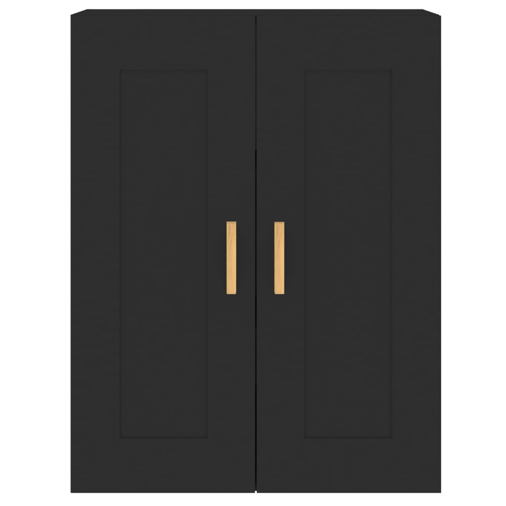 Armoires murales 2 pcs noir bois d'ingénierie - XIOS