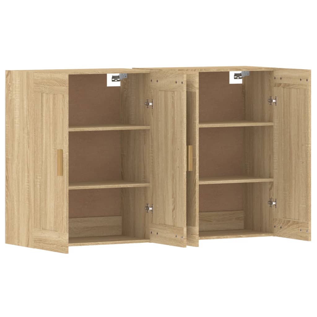Armoires murales 2 pcs chêne sonoma bois d'ingénierie - XIOS