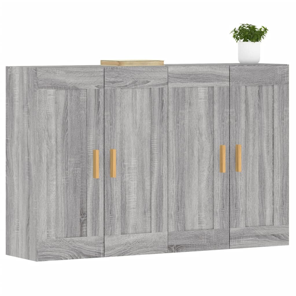 Armoires murales 2 pcs sonoma gris bois d'ingénierie - XIOS