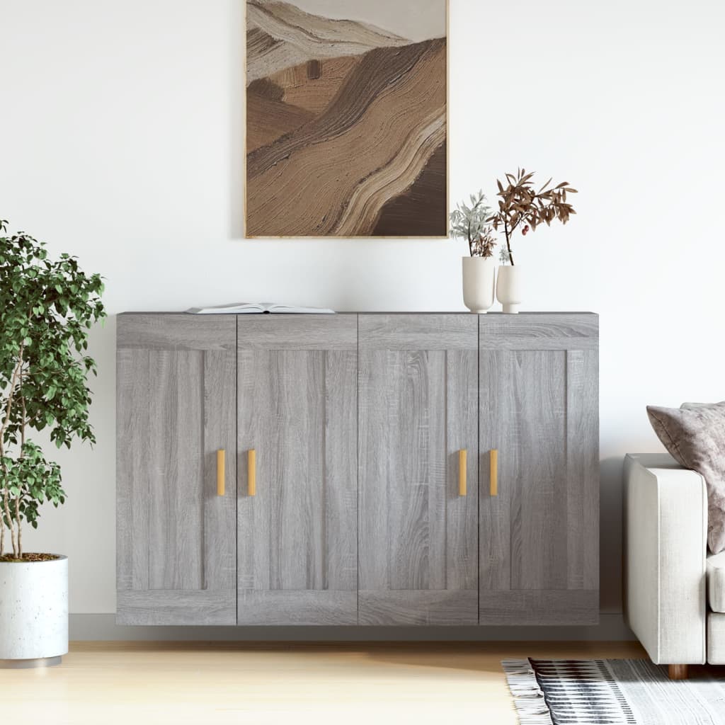 Armoires murales 2 pcs sonoma gris bois d'ingénierie - XIOS