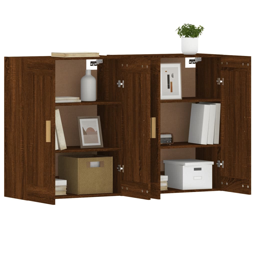Armoires murales 2 pcs chêne marron bois d'ingénierie - XIOS