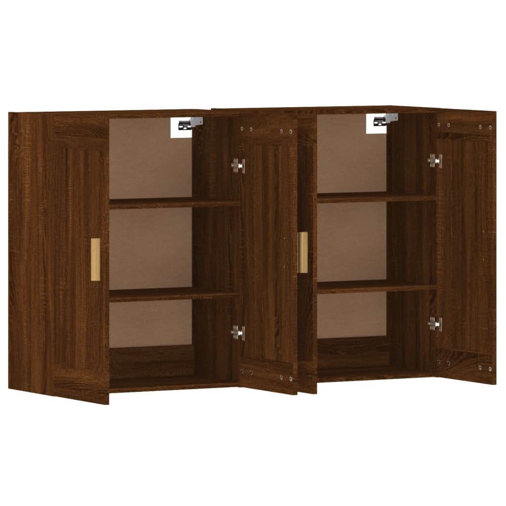 Armoires murales 2 pcs chêne marron bois d'ingénierie - XIOS