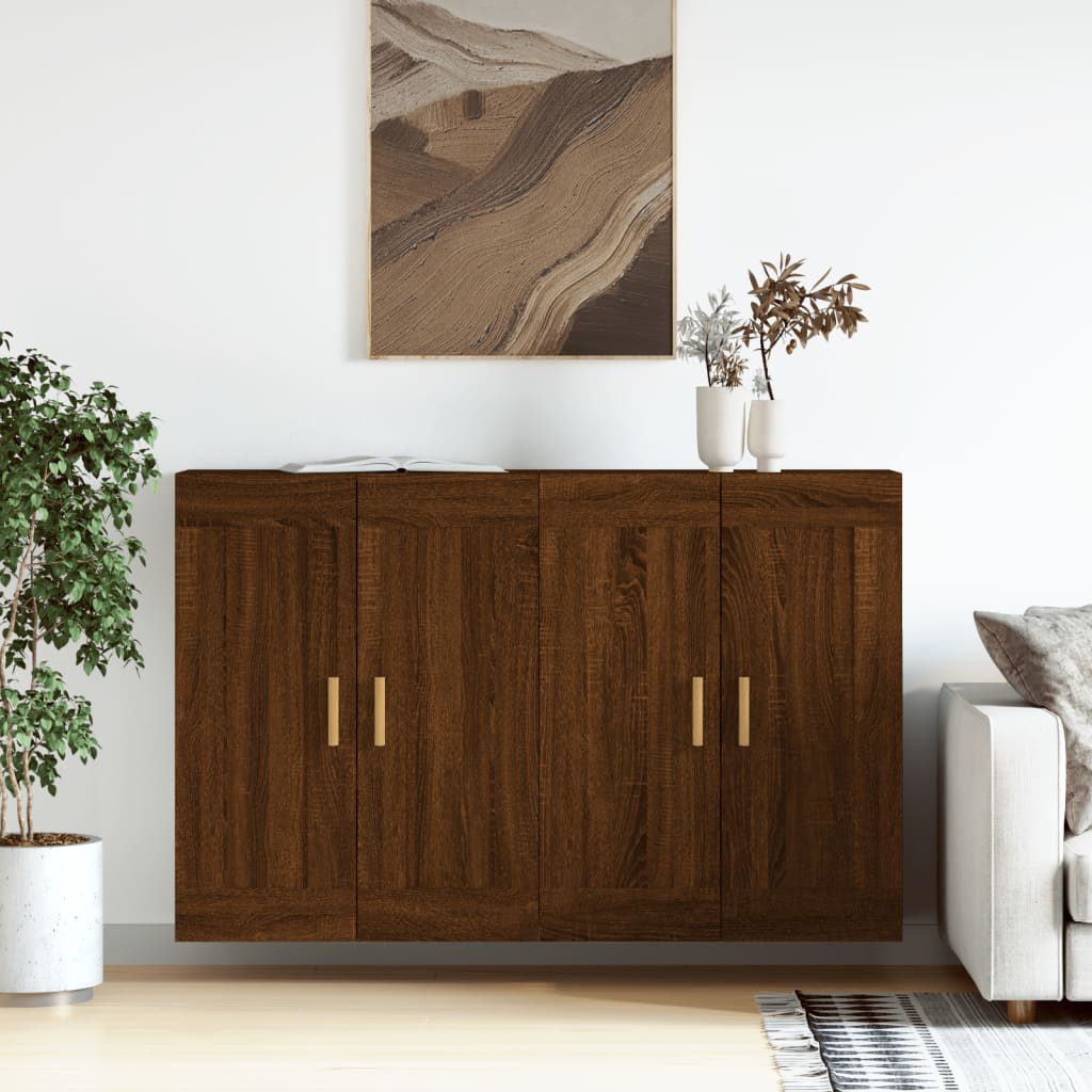 Armoires murales 2 pcs chêne marron bois d'ingénierie - XIOS
