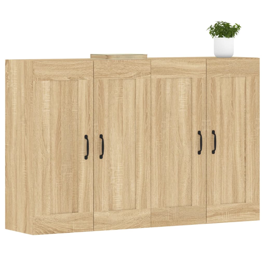 Armoires murales 2 pcs chêne sonoma bois d'ingénierie - XIOS