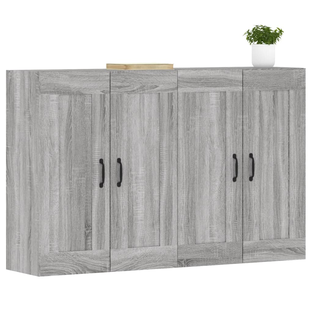 Armoires murales 2 pcs sonoma gris bois d'ingénierie - XIOS