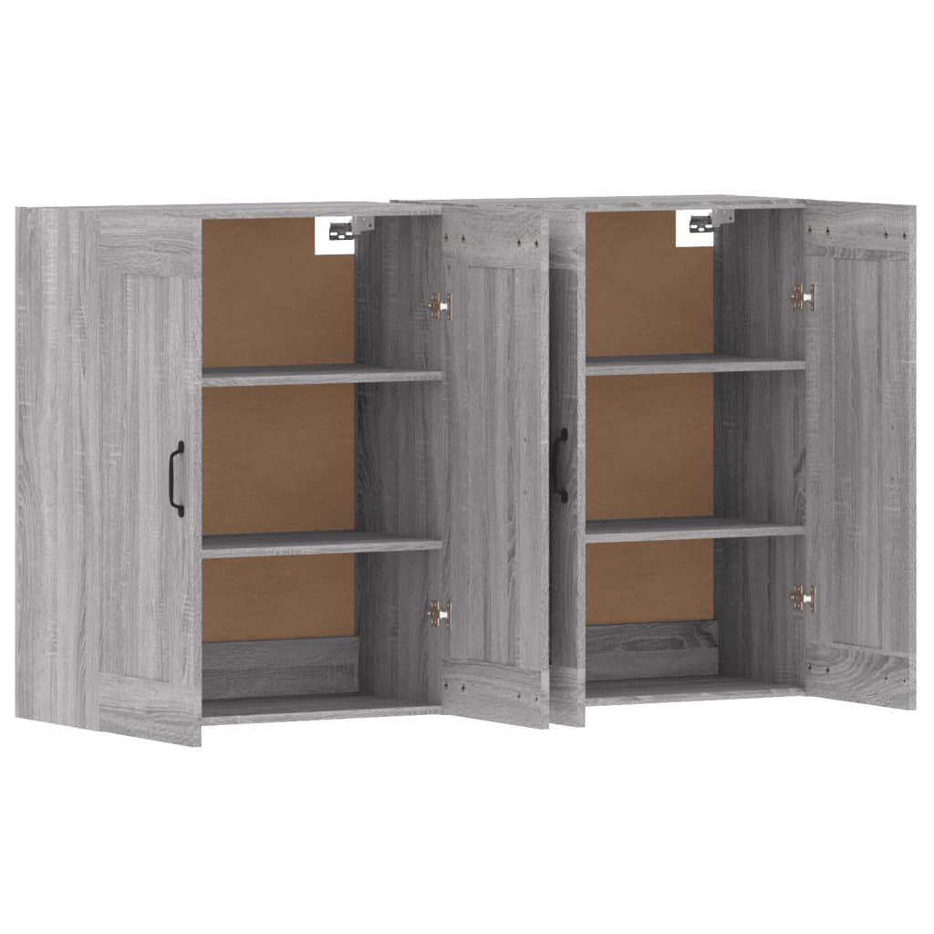 Armoires murales 2 pcs sonoma gris bois d'ingénierie - XIOS