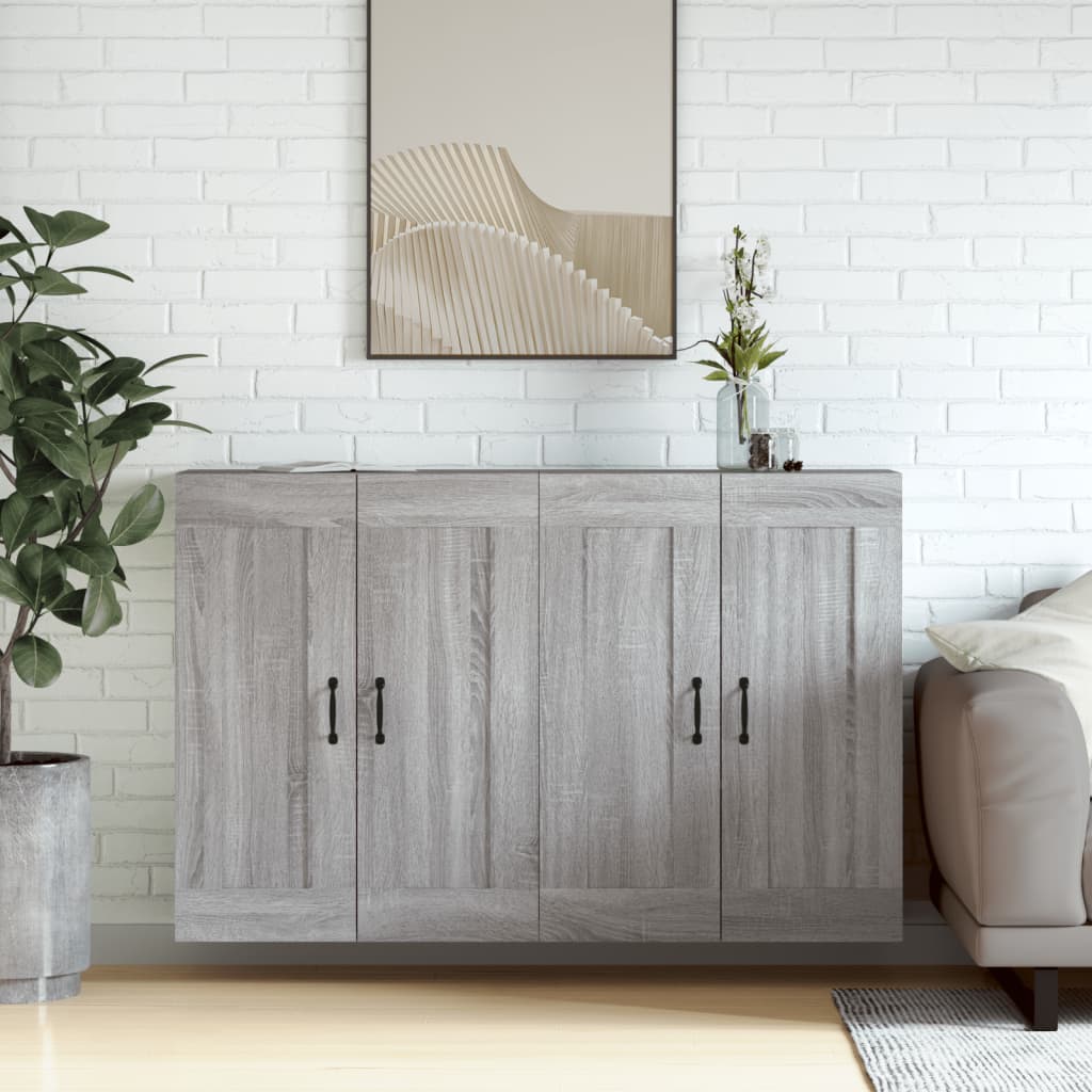 Armoires murales 2 pcs sonoma gris bois d'ingénierie - XIOS
