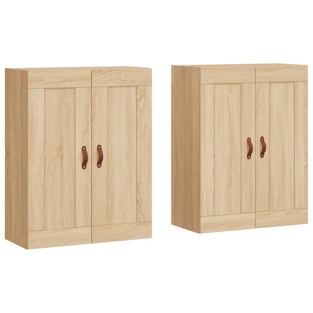 Armoires murales 2 pcs chêne sonoma bois d'ingénierie - XIOS