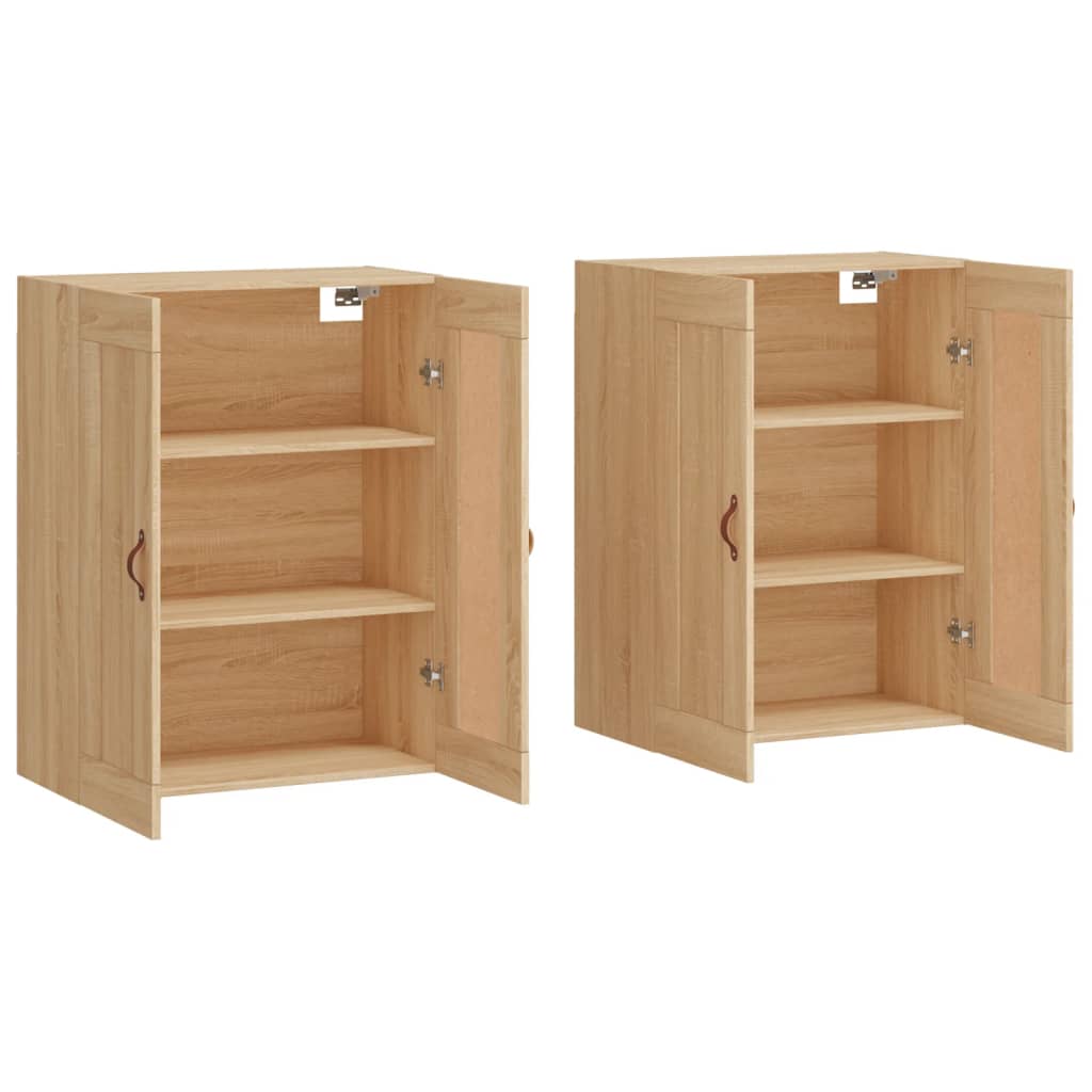 Armoires murales 2 pcs chêne sonoma bois d'ingénierie - XIOS