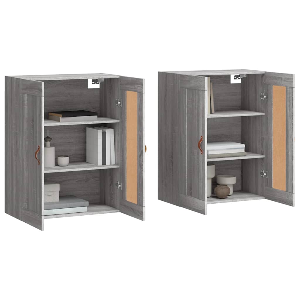 Armoires murales 2 pcs sonoma gris bois d'ingénierie - XIOS