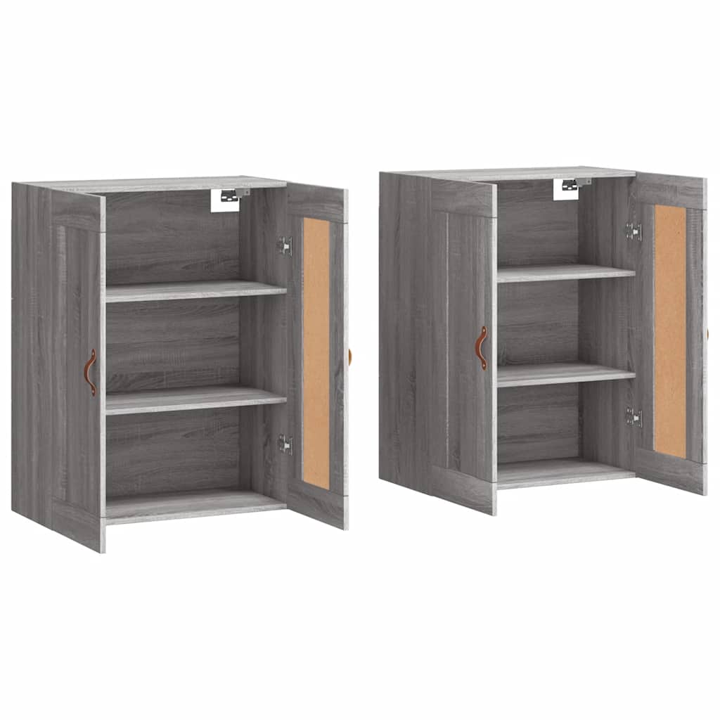Armoires murales 2 pcs sonoma gris bois d'ingénierie - XIOS