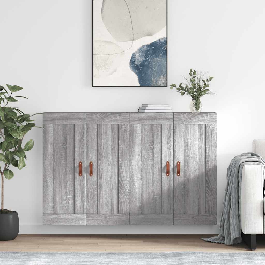 Armoires murales 2 pcs sonoma gris bois d'ingénierie - XIOS