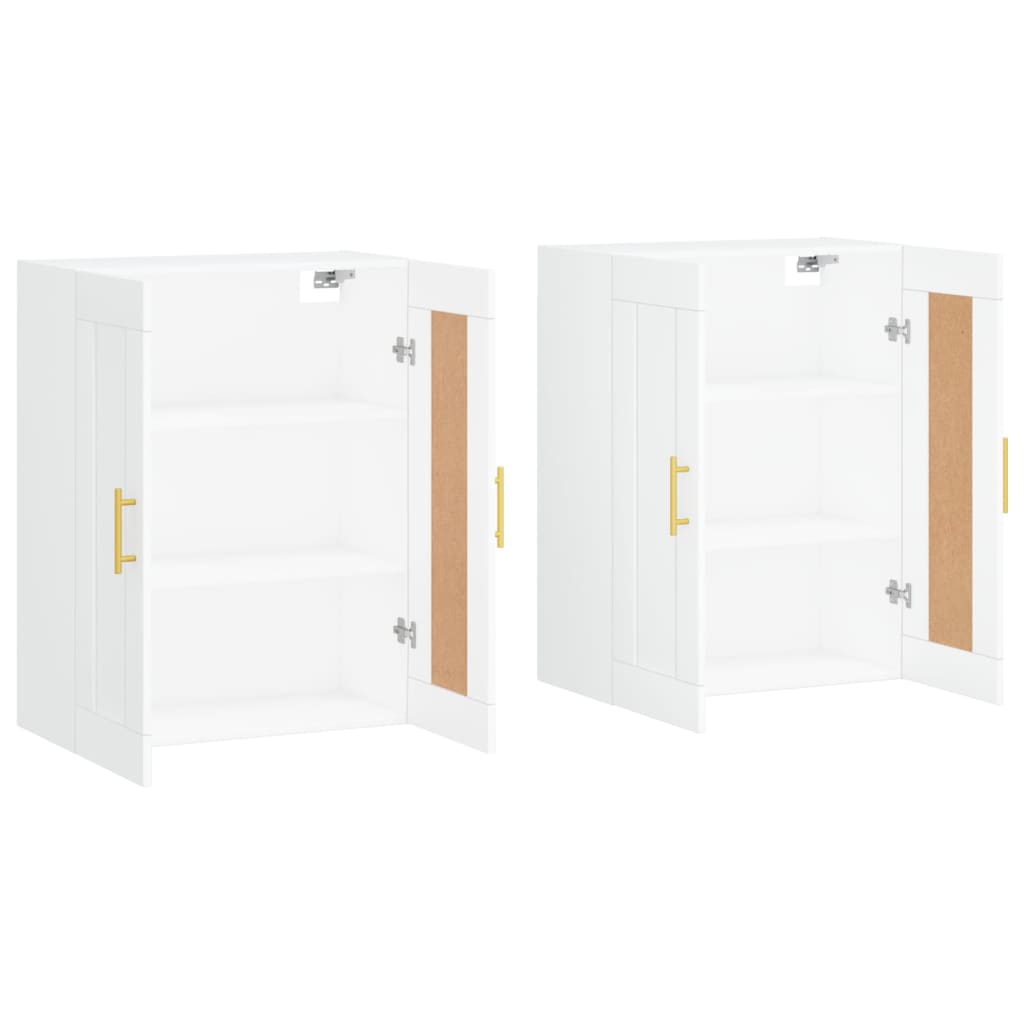 Armoires murales 2 pcs blanc bois d'ingénierie - XIOS