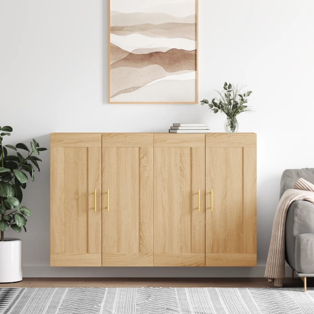 Armoires murales 2 pcs chêne sonoma bois d'ingénierie - XIOS