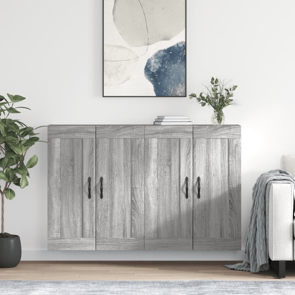 Armoires murales 2 pcs sonoma gris bois d'ingénierie - XIOS